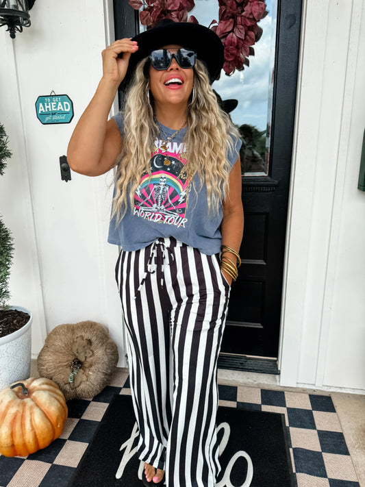 Vertical Vibes Stripe Pants (2 colors)
