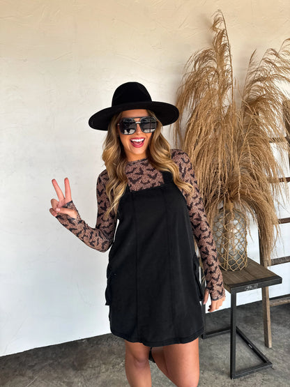 Bats & Cheetah dress it up mesh top