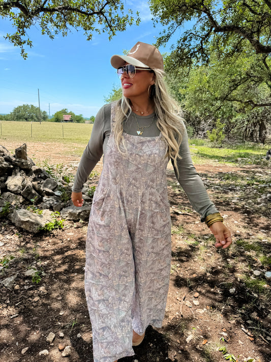 Cassidy Camo overalls • Quick Ship