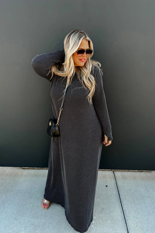 RTS • hold that thought ribbed dress • ships 1-3 business days