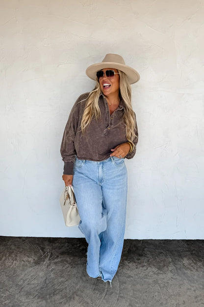 Quincy wide leg jeans • Quick Ship