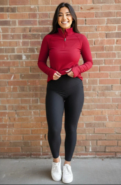 Max Sculpt ribbed leggings - BLACK