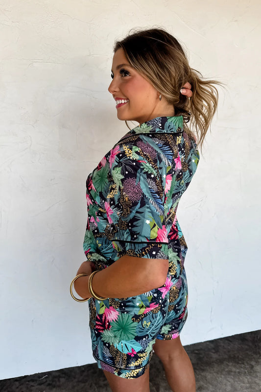 Wild Blooms luxe PJ set