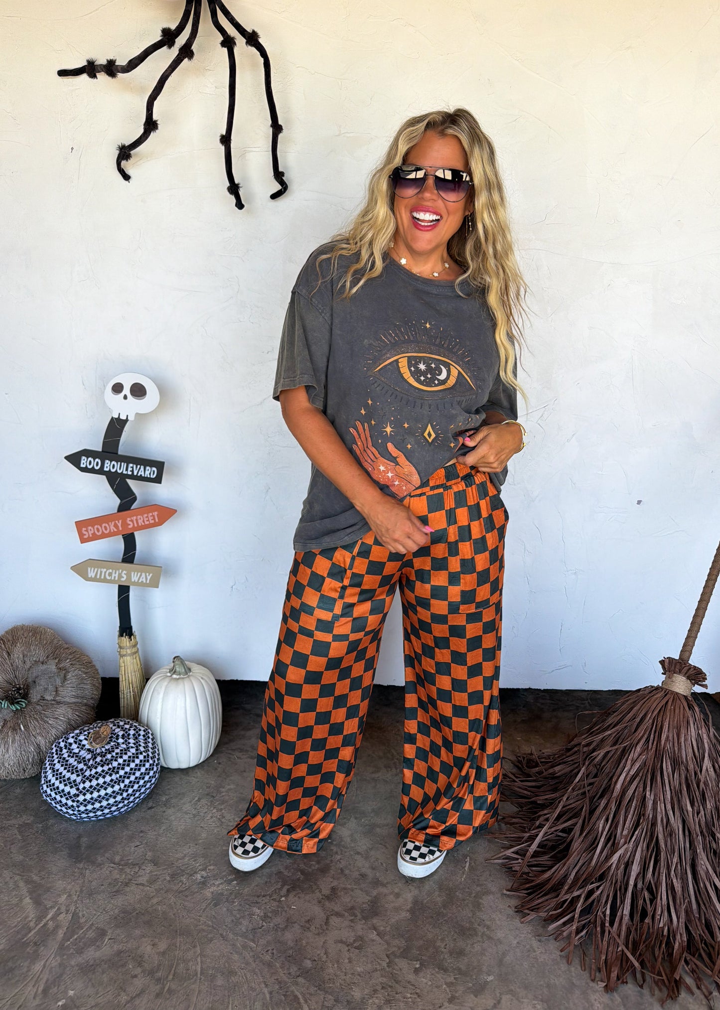 haddie fall check pants