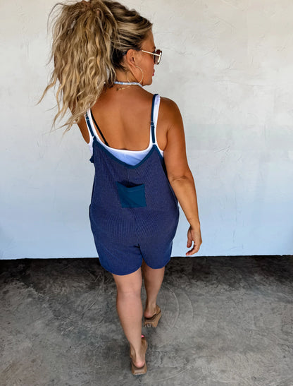 kinsey ribbed romper (2 colors)