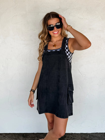 Millie overall dress (2 colors)• Quick Ship