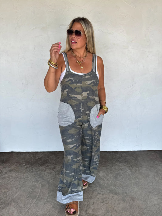 Ricki Romper (camo & cheetah)