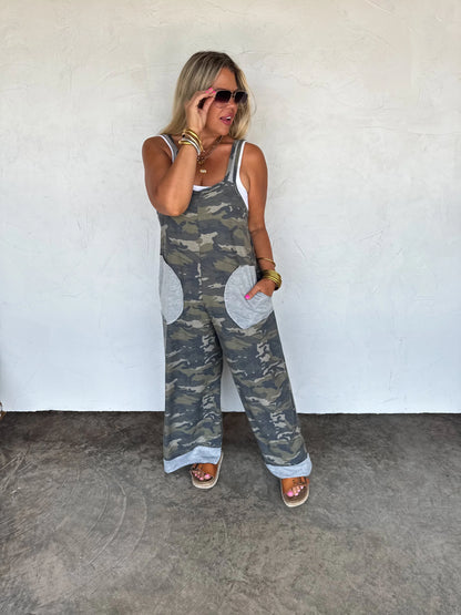 Ricki Romper (camo & cheetah)