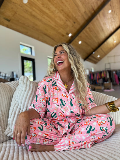 Luxe Howdy Honey PJ set • Quick Ship